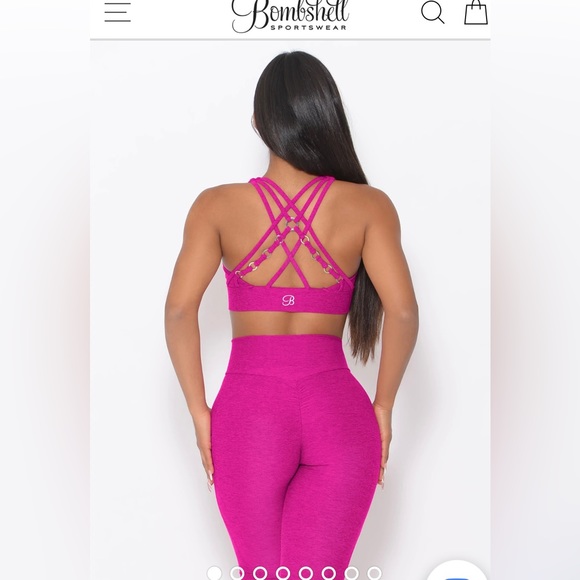 Bombshell Sports Wear Ultra Pink Set